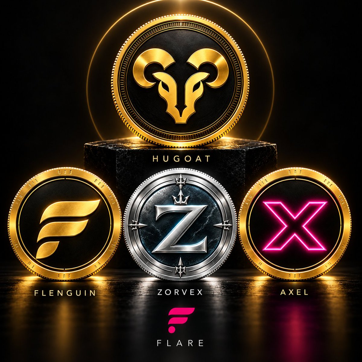 HugoatFLR's tweet photo. 4 devs 🧑‍💻🧑‍💻 🧑‍💻 🧑‍💻 
4 friends 🐐 🐧 🐙 🐊
1 community 🏘️
1 goal 🎯
No Cap. Just Rizz
Herd - Colony - Crew - Territory
This is a Meme Empire
Pack your 🌛👜 🎒 while we build
$Hugoat $Flenguin $AXEL $Zorvex
$FLR @ignisdotfun LFG!!! https://t.co/q3j5Srtj85
