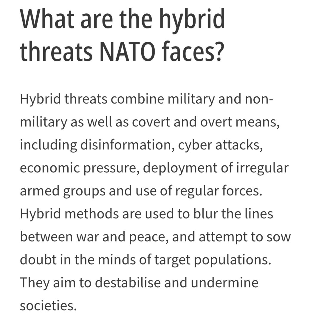 _ZeroTolerance's tweet photo. @122ddd2223d @Dan0985243737 @The_Davos_Man "My account is older than yours" lmao. I'll try to explain it one more time. Russia doesn't want a full scale war with Europe, they'd lose. They are trying to scare the population from helping 🇺🇦 and these attacks are LITERALLY hybrid attacks. That's the technical term for them. https://t.co/qXXCSrfFLi