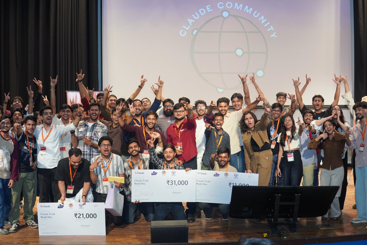 MPSeDC_DST's tweet photo. Claude Code Build Day – Bhopal | Fable 5.1

A high-energy day of AI, innovation and hands-on building brought together developers, students, founders, technology professionals and AI enthusiasts at Global Skills Park, Bhopal. https://t.co/uibgdaZfaU