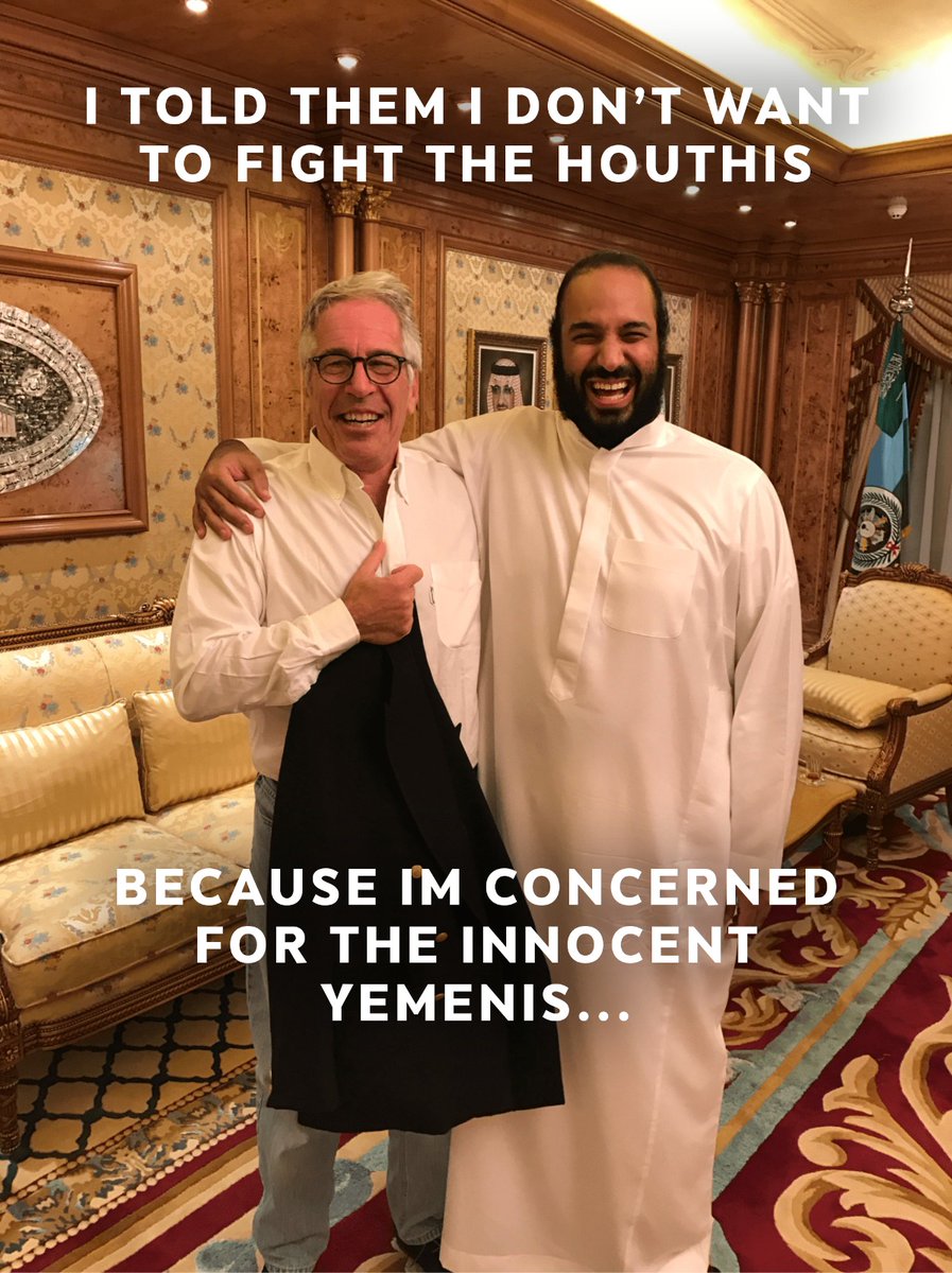 craig_wrlght's tweet photo. Thousands of innocent Yemenis died because MBS . His actions created the biggest humanitarian crisis in the world with millions of Yemenis starving. Now he claims that he doesn't want to conquer Yemen because of humanitarian reasons. What a clown. https://t.co/jRkzwh2ity