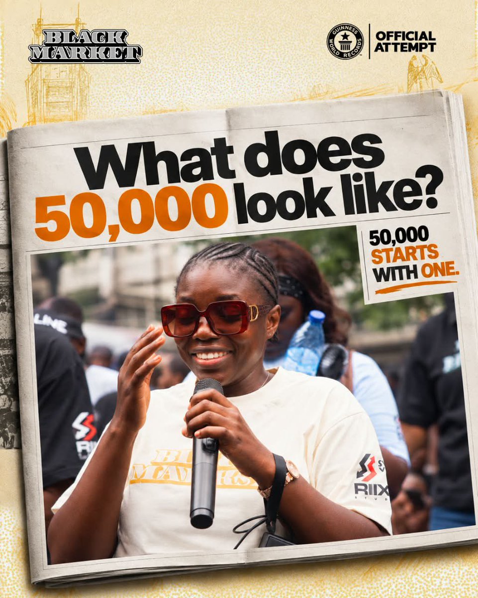 blackmarketgwr's tweet photo. What does 50,000 look like?

Well, it looks like you.

By now, we believe you’ve gotten your ticket. You’ve made your plans. You’ve told your people. https://t.co/XP1NtC8ghs