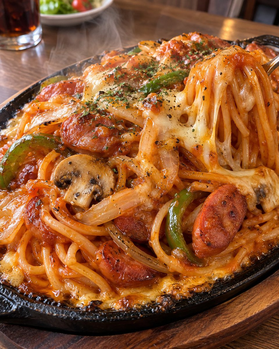 maboroshimeshi's tweet photo. 今日の飯テロ2択🔥

① 半熟目玉焼き×ダブルチーズベーコンバーガー
肉汁たっぷりの極厚パティに、とろけるチーズとカリカリベーコン。
最後は半熟卵が全部まとめてくる反則級🤤

② とろ〜りチーズの鉄板ナポリタン
熱々の鉄板に濃厚ナポリタン。
香ばしく焼けたウインナーと、伸びるチーズの組み合わせが強すぎる…🍝

食べるならどっち？
① バーガー派
② ナポリタン派

#飯テロ #ハンバーガー #チーズバーガー #ナポリタン #鉄板ナポリタン #グルメ #デカ盛り #フォロバ100 #ブルバ100 #相互フォロー #FollowBack #F4F #互关 #맞팔