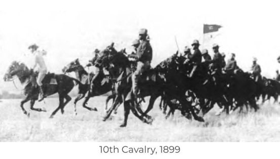 Jazzieeiswhoiam's tweet photo. #OTD Sept 21, 1866: The all-Black 10th Cavalry Regiment was formed at Ft. Leavenworth, KS. It was the 1st to be known as "Buffalo Soldiers", along with the 9th, 24th and 25th Regiments. They were the 1st peacetime all-Black regiments in the regular U.S. Army, although they fought in the Indian Wars, the Spanish-American War, the Philippine-American War and border skirmishes with Mexico. The regiments did not participate directly in either World War but experienced troops were supplied to other segregated units. The Buffalo Solders also served as the 1st Park Rangers.
#History  
https://t.co/zYejBgThZn
