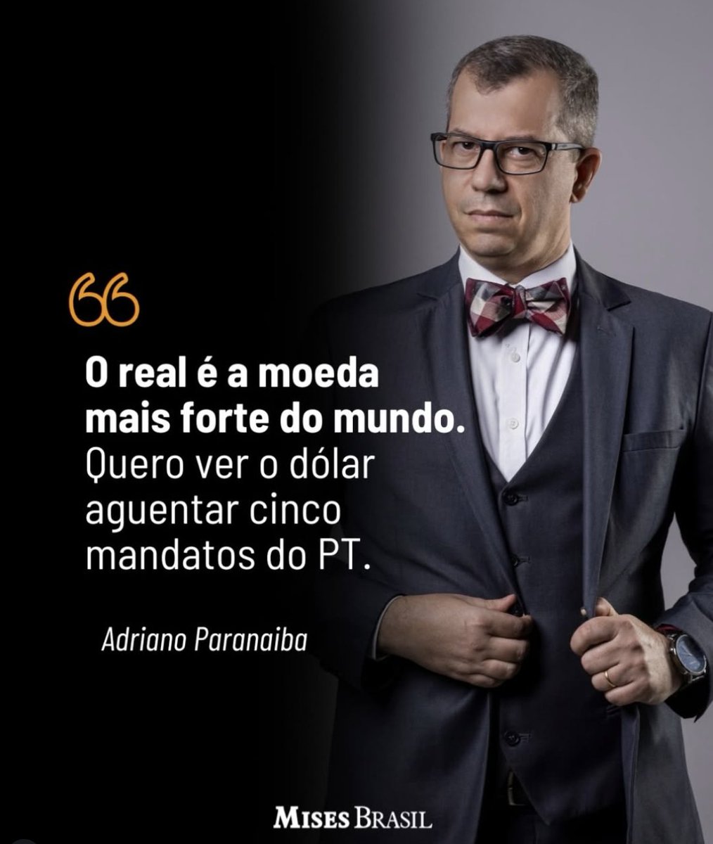 Mises_Brasil's tweet photo. Nem o dólar aguentaria sobreviver a tantos mandatos consecutivos do PT, regados de desequilíbrio fiscal, déficits crescentes e politicas populistas. https://t.co/IRA4QldiKZ