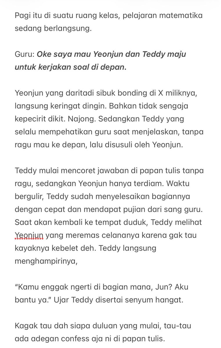 StudentsLeo's tweet photo. Hope you like it, semuanya. Kritik dan saran diterima. Next kita pake AO3 ya. https://t.co/k4pAhh0t4G