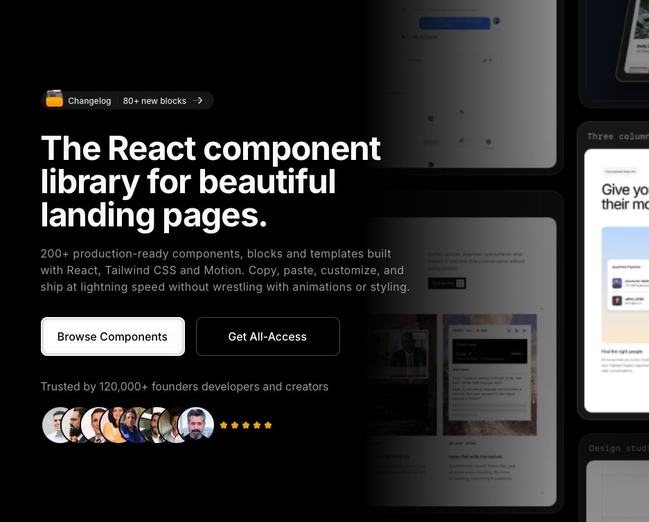 voidyaps's tweet photo. more goated ui design / micro interaction resources:

- Bencho ( https://t.co/ogzDoEbi7q )
- Magic UI ( https://t.co/Eg2hHHetGh )
- React Bits ( https://t.co/rvNv3heex9 )
- Aceternity UI ( https://t.co/ykrZgrcbqX ) https://t.co/ONJizz8Q22