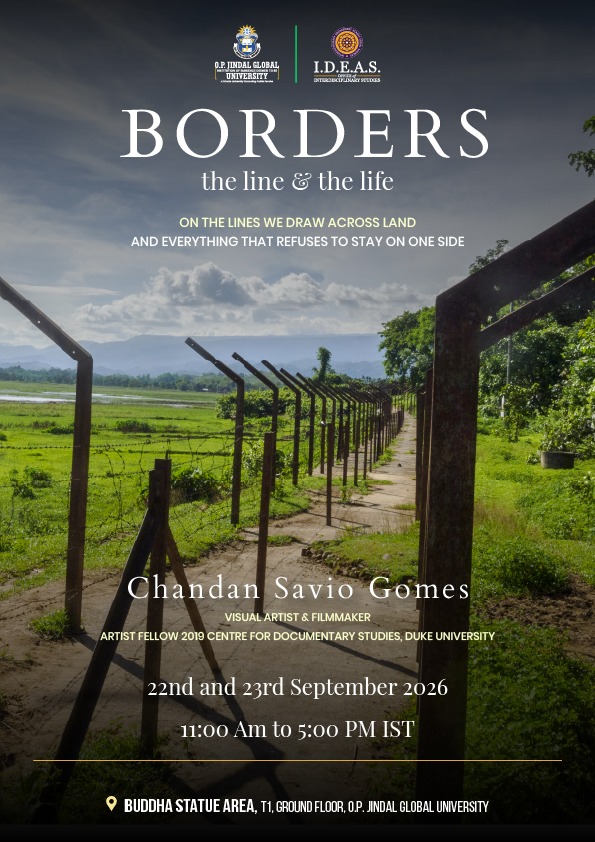 jguideas's tweet photo. "On the lines we draw across land and everything that refuses to stay on one side." 🌾

BORDERS: the line &amp; the life brings together critical dialogue and visual arts at O.P. Jindal Global University (JGU)

@JindalGlobalUNI https://t.co/9lvzY00bWf