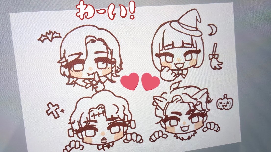 cute_qj's tweet photo. ハロウィンまでに完成したらお菓子にこの子達を添えてお会いしたフォロワーさんたちに配ると思います🙋‍♀️
トリックオアトリートって言ってください❣️ https://t.co/8XNoWx2ujs