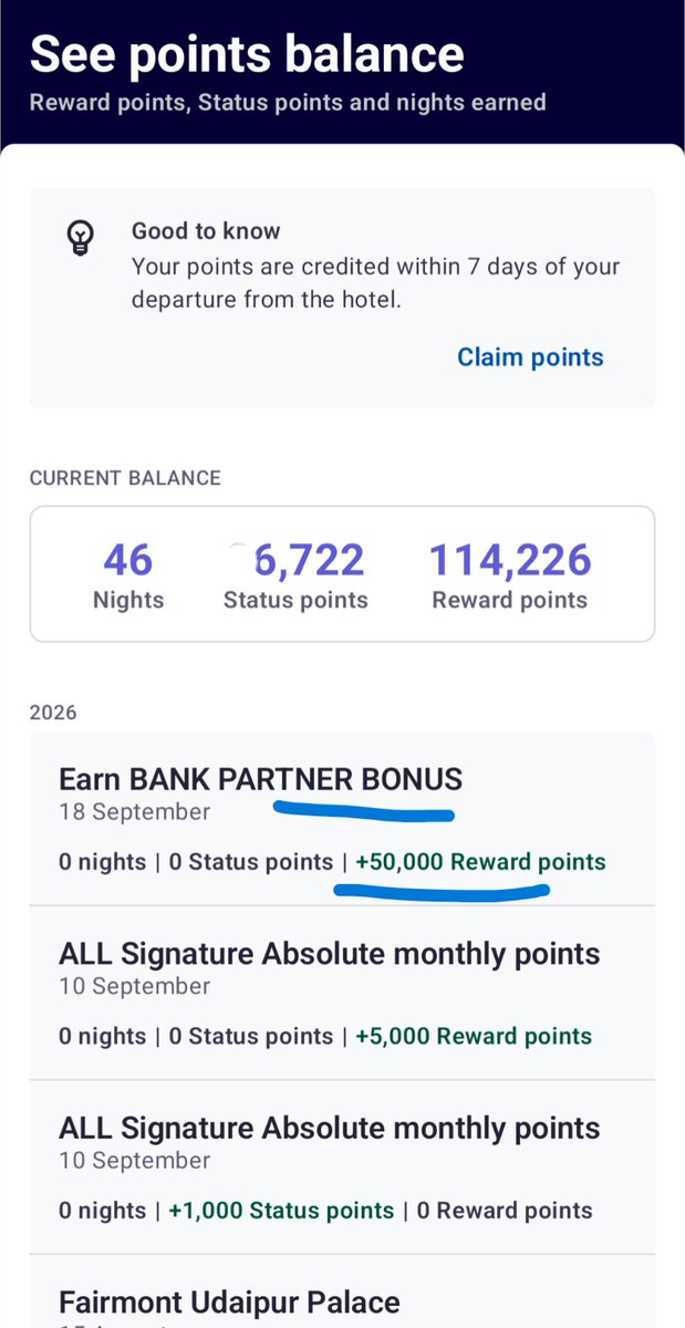 smartspendcode's tweet photo. HSBC finally manually credited 50K Accor points, including the bonus, after I escalated the issue mentioned below.
So the Accor issue is sorted. ✅
The June DC cashback issue is still unresolved though.
HSBC continues to be unpredictable. 😅
If you're facing a similar issue, raise it with the bank and keep escalating.
DM if you're stuck or have any doubts