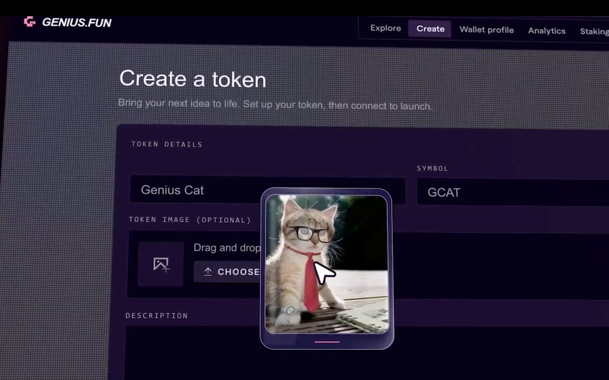 GeniusCatCTO's tweet photo. Genius idea on @GeniusTerminal = Genius Cat 

The best part about $GCAT is that the narrative wasn’t invented by the community. Genius put the cat there first. $GCAT appeared in the Genius launchpad tutorial.
the community simply noticed. 🐈‍⬛ https://t.co/LgniWkkXsR