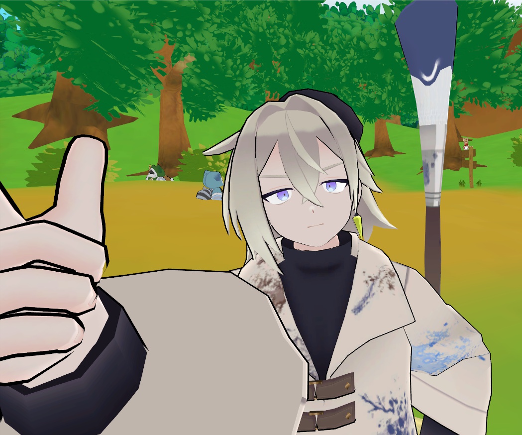 vgaro663's tweet photo. 冬Vketに向けてアバターを制作中です！
名前はペンデュラム・ヘンリーとしました…プライドたかそーなたれ目の男の子です。
今回ももちろんギミック込みでフォールバック対応です。どんなかんじなのか？おたのしみに～ #vgaro3D https://t.co/oWL0Xn6Sfp