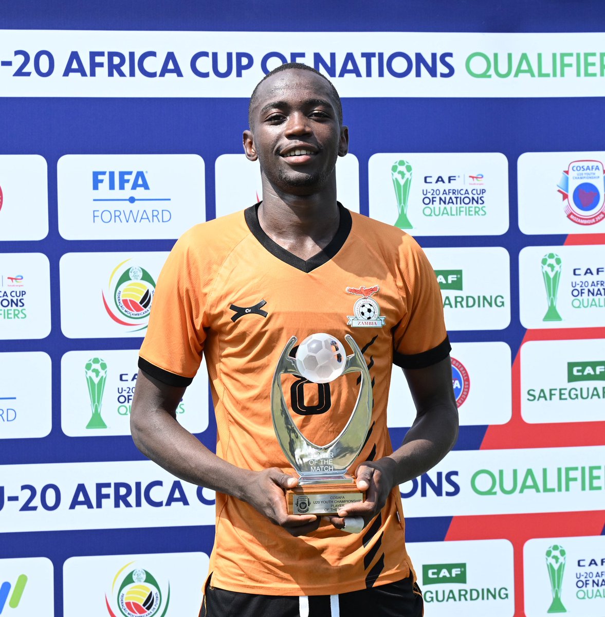 COSAFAMEDIA's tweet photo. 🏆 PLAYER OF THE MATCH
🇿🇲 #8 Tumelo Mununga
🔥 A standout performance as Zambia secured a 3️�� - 0️⃣ victory over Comoros.
#COSAFAU20 #COSAFA #ZAMvCOM #Maputo2026 #Football https://t.co/EtRJ34HbxZ