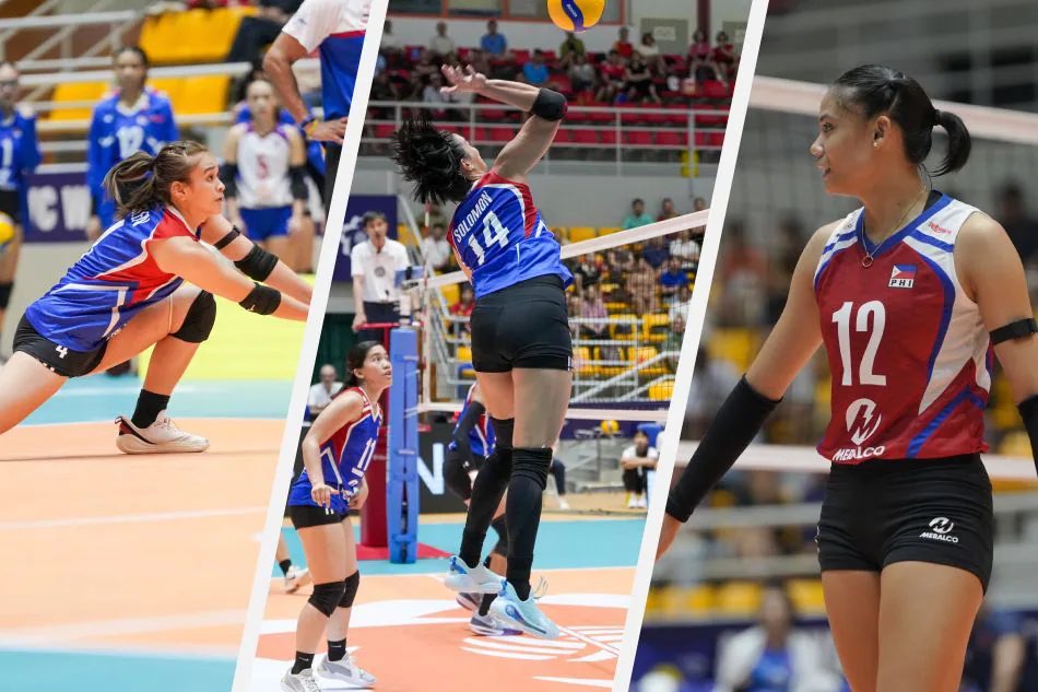 volleytiger's tweet photo. THE ALAS TRIFECTA 🇵🇭

Statistics against Mongolia (3 sets)

ANGEL CANINO
14 points
• 13 attacks (44.83%)
• 1 block

ALYSSA SOLOMON
12 points
• 11 attacks (55.00%)
• 1 ace

BELLA BELEN (played 2 sets)
11 points
• 8 attacks (57.14%)
• 2 blocks
• 1 ace

#AichiNagoya2026 #20thAsianGames