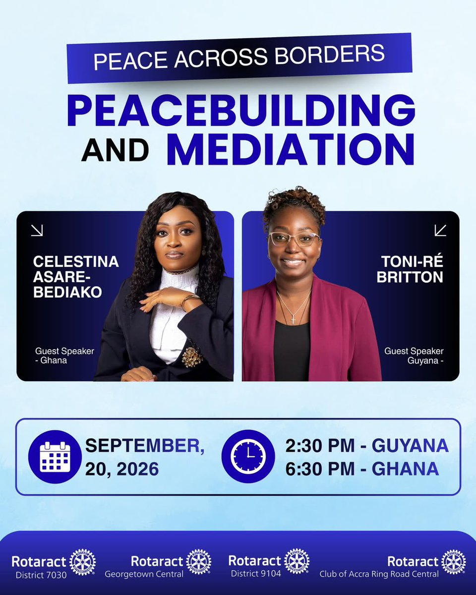 RRCRotaract's tweet photo. Peace starts with a conversation.

What happens when we choose understanding over conflict and dialogue over division? 🌍 https://t.co/5L8TXRTFHu