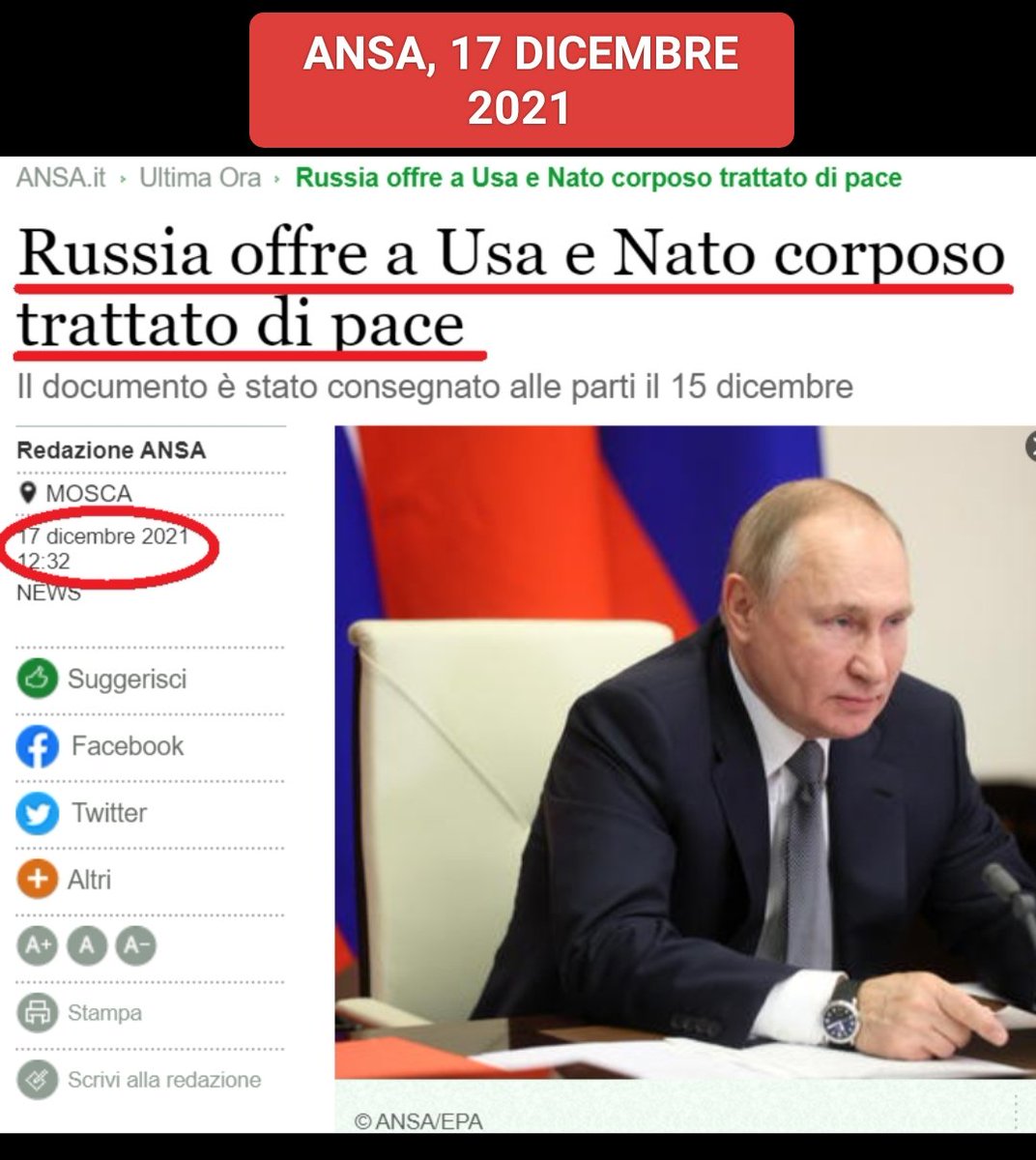 Mariangelaf69's tweet photo. "Ma la Russia NON VUOLE, l'Europa c'ha provato MILLE volte!", URLA #fusani, #lariachetira. #ucraina.
Il DOVERE di un giornalista è raccontare i fatti, non nasconderli o mentire, non urlare, non dare opinioni, altrimenti NON è un giornalista, è un ultras. https://t.co/faC0BsdDmL