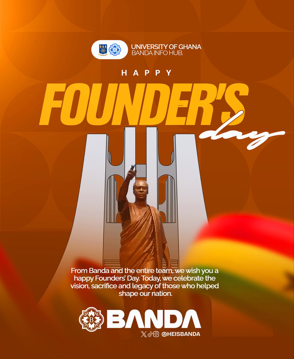 heisbanda_'s tweet photo. Honouring the vision, sacrifices and legacy that shaped our nation. May we continue to build a Ghana worthy of the dreams of those who came before us. Happy Founders’ Day! 🇬🇭❤️” https://t.co/hMxaV2o3lI