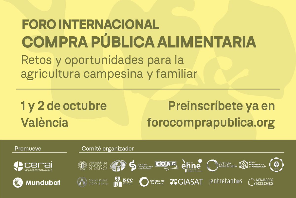 SLG_labregxs's tweet photo. 🗓️Isto será o 1 e 2 de outubro en V͟a͟l͟è͟n͟c͟i͟a!

O #SindicatoLabregoGalego forma parte do comité organizador, canda outras organizacións.

🖊 Rexístrate, 𝗮𝘀 𝗽𝗿𝗮𝘇𝗮𝘀 𝘀𝗼𝗻 𝗹𝗶𝗺𝗶𝘁𝗮𝗱𝗮𝘀! https://t.co/TEJPT9fFa2

COMUNICADO: https://t.co/ZkL7Bz2l15 https://t.co/3pjOqMCHax