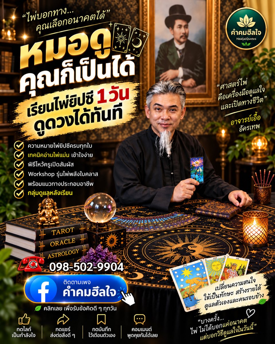 kapookluck's tweet photo. 📷 เปิดคอร์สสอนไพ่ยิปซี 1 วัน! โดย อ.เอื้อ อัครเทพ 
เจ้าของหนังสือ ไพ่ยิปซีสำรับเงินล้าน
📷 เปิดสอนทุกวัน เรียนตัวต่อตัว
• เทคนิคอ่านไพ่แม่น เข้าใจง่าย
• Workshop อ่านไพ่จริง
📷 ไม่ต้องมีพื้นฐานก็เรียนได้!
📷 LINE: akalatep
#เรียนไพ่ยิปซี #สอนไพ่ยิปซีตัวต่อตัว #ดูดวงไพ่ยิปซี https://t.co/f3nFwh5Tyi