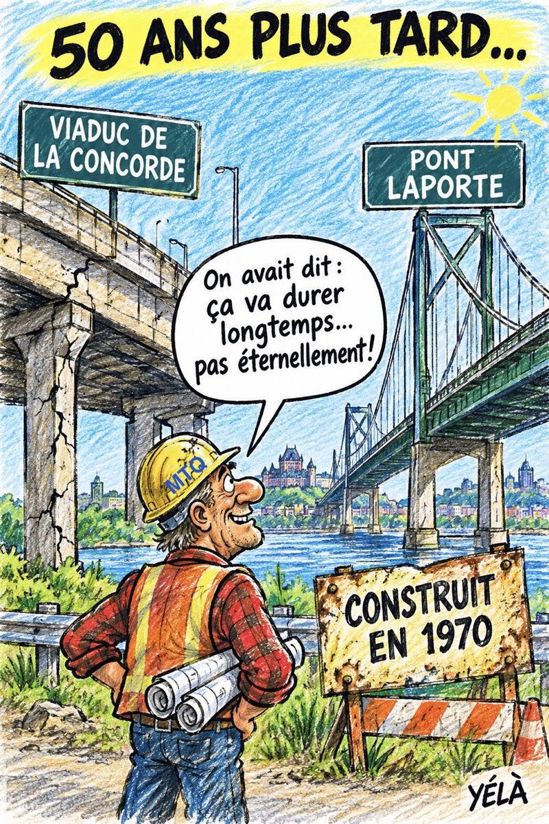 Takebakicitte's tweet photo. @JdeQuebec Le MTQ est le propriétaire responsable de l'inspection et de la maintenance du viaduc DE LA CONCORDE ainsi que du PONT PIERRE LAPORTE... Peut-on leur faire confiance? #pspp #caq #pcq #plq
#qs https://t.co/TWf2n4YCDO