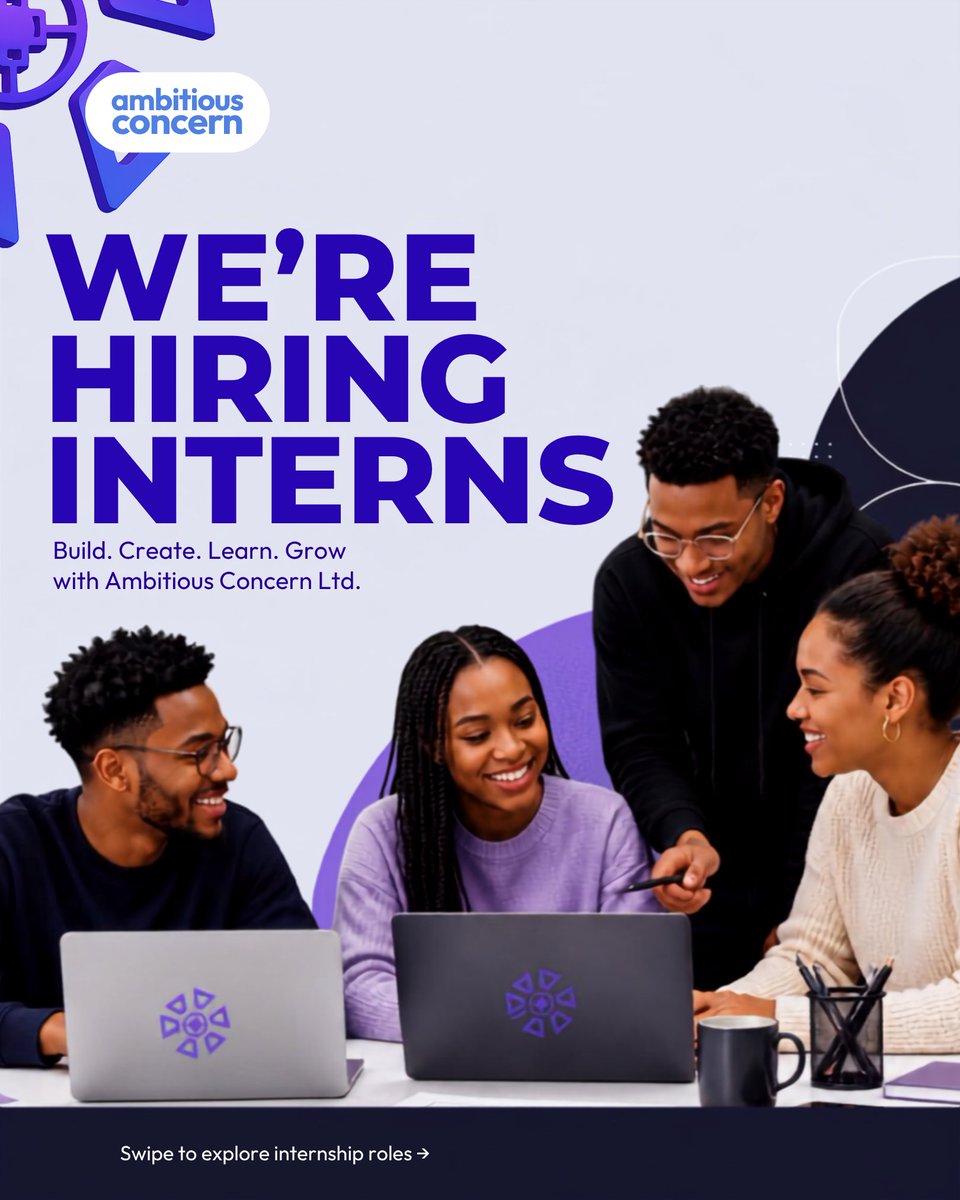 Ambitious__C's tweet photo. If you’re ready to learn, contribute, and take your skills to the next level, this opportunity is for you.
📌 Apply here: https://t.co/wARc4fOwgA
📩 For enquiries:
 Email: info@ambitiousconcern.com
 WhatsApp/Call: [0553606411]
Ambitious Concern Ltd. Building ideas.🚀 https://t.co/ykSd9WfeDc