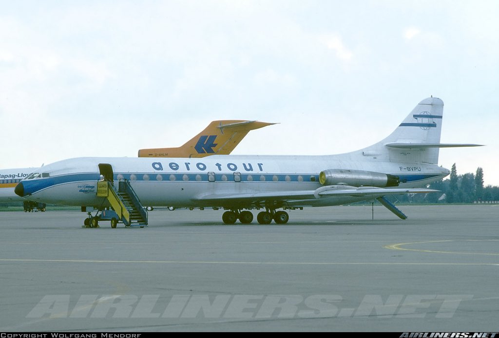 n194at's tweet photo. Aerotour
Sud SE-210 Caravelle VI-N
Reg: F-BVPU
DUS/EDDL Flughafen Düsseldorf
Date: 1978
Photo credit Wolfgang Mendorf
#AvGeek #Airline #Aviation #AvGeeks #Caravelle #DUS #Düsseldorf @dusairport #Aerotour 🇫🇷 https://t.co/ag4W9XlDzf