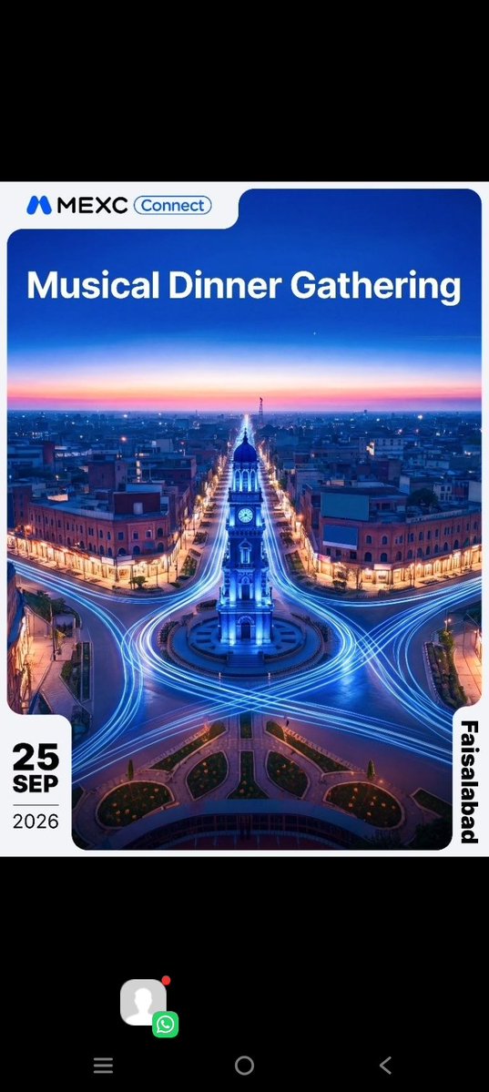 aali4265777's tweet photo. The city is officially revealed. 👀

🗾 Faisalabad, Pakistan
🎶 MEXC Connect: Musical Dinner Gathering
🙂 25 September, 2026

The wait is over. Now it’s time to Connect, Trade &amp; Celebrate. 💙

Faisalabad, we’re coming. 🇵🇰

#MEXC #MEXCInFaisalabad #MEXCEventRocks https://t.co/o5OzLAMjzy