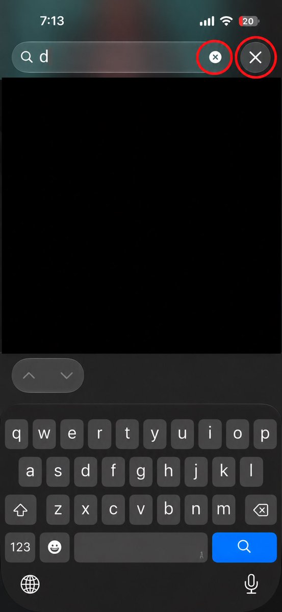 RealMeezus's tweet photo. @WhatsApp what in the AI slop is this. 2 close buttons when searching in WhatsApp. The inner one doesn’t even work. Same on your Mac OS app. Even WhatsApp can’t run away from the slop. We are dead https://t.co/c4sAa9g1tb