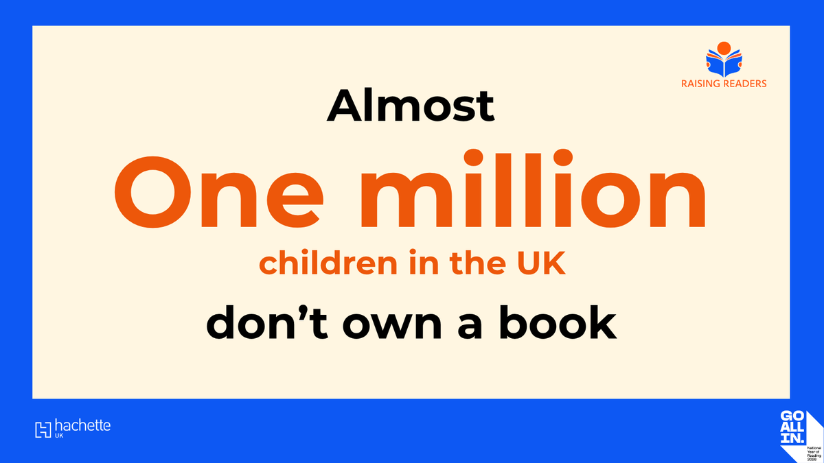 HachetteUK's tweet photo. Every child deserves a book of their own to love. Right now, almost a million children in the UK don't have one.
Help us change that, one book at a time.

Find out more at https://t.co/FEFAUiC787

#ReadingIsGolden #RaisingReaders https://t.co/TsJM4wDlXc