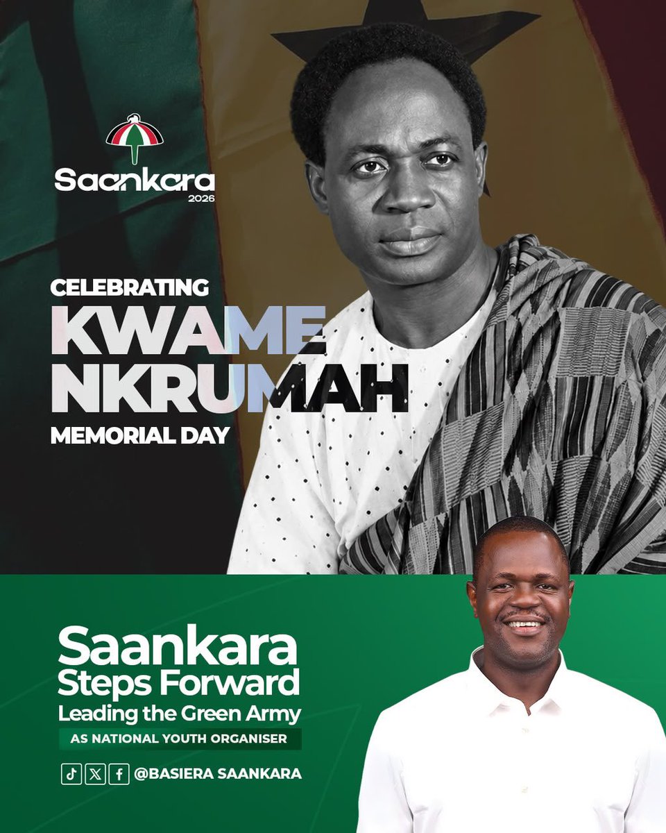 SadatOfori's tweet photo. The legacy of Kwame Nkrumah lives on.

#Saankara4NYO #TeamSaankara https://t.co/AWhDGIxbux