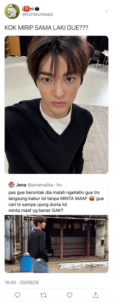 jjuhoouism's tweet photo. #keonhoon  few tweets au 
— part of kaijen x krisjani 

yang ribut siapa, yang ribet siapa. https://t.co/hzrqwzxKKv