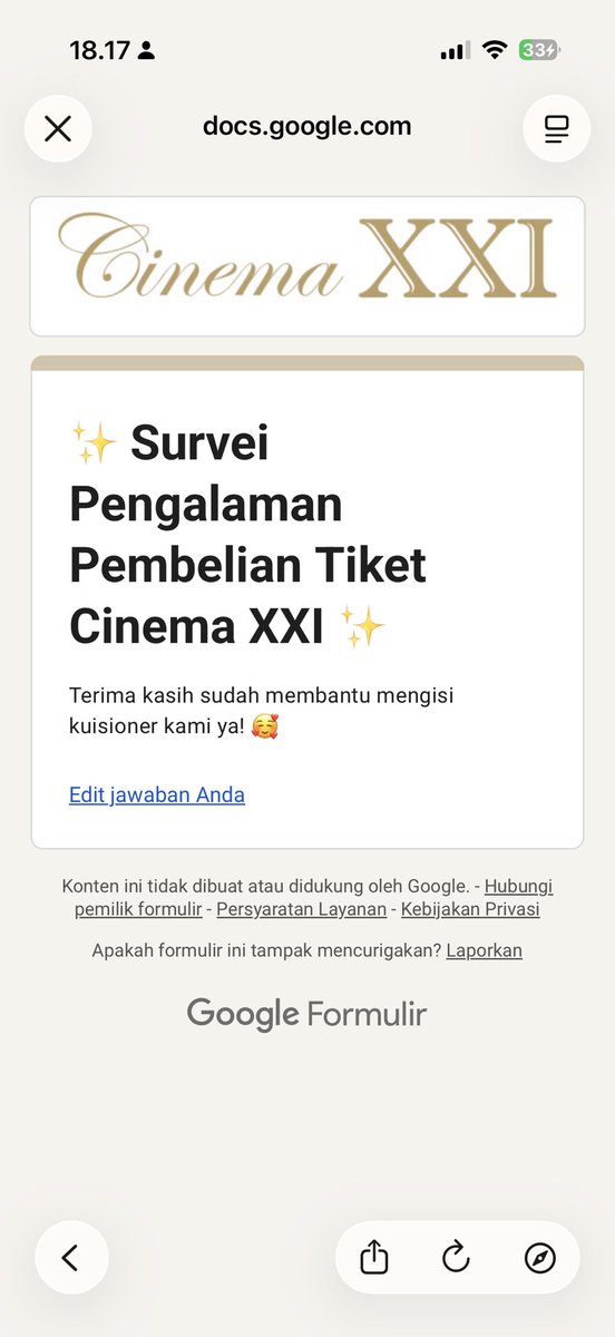 risqawho's tweet photo. @ntsyaauliaa2 done kak, ini kuesionerku ya https://t.co/QyZxZ2BmKu https://t.co/2e5RGF9fL2
