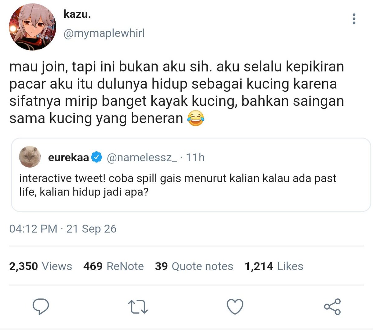 momocchiiw's tweet photo. #kazuscara few tweets au!

sebuah mini thread kazuha dengan pacar kucingnya https://t.co/Zc8lZaXHVe
