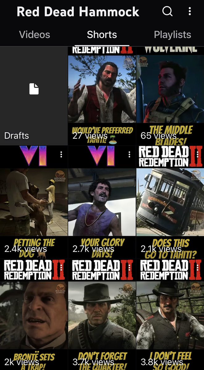 JacktheHammock's tweet photo. @TeamYouTube what is happening with YouTube Shorts? I’m not getting any views from shorts feed. In my own shorts feed I only see large channels I’m not interested in. https://t.co/qotUiu55zN