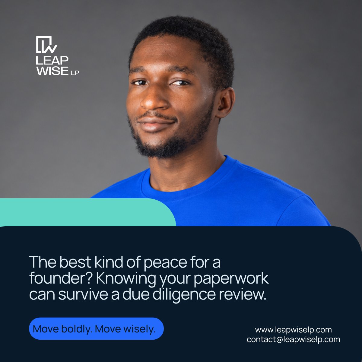 LeapWise_LP's tweet photo. Happy New Week and International Day of Peace 🕊️

For founders, peace of mind starts with a clean data room. https://t.co/wPMbTiCAm4
