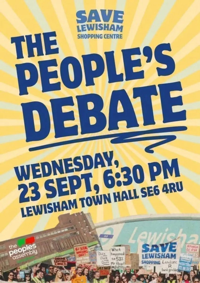 Darren1Mckenzie's tweet photo. An important event happening in Lewisham this week, and 34ALL will be there to cover the rally for the proposals for the site of Lewisham Shopping Centre.
Petition: https://t.co/1jADzWZdFS
Campaign: https://t.co/L83zzgPgIA
Crowdfunder: https://t.co/WS9pmDMaRh https://t.co/wLpyHdz1J9