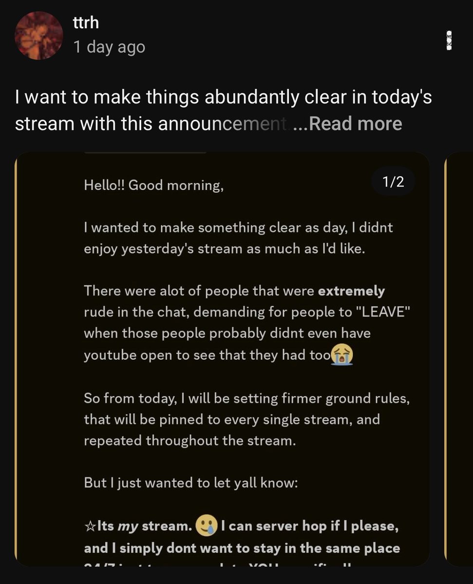 AccountGoo41778's tweet photo. I've noticed many influencers like @ttrhyuh and @itsmarymoonyt are getting harassed by other rude players because of badges only. If we want something, let's ask nicely, they're human too 😭💔 https://t.co/egTgxgq5hg