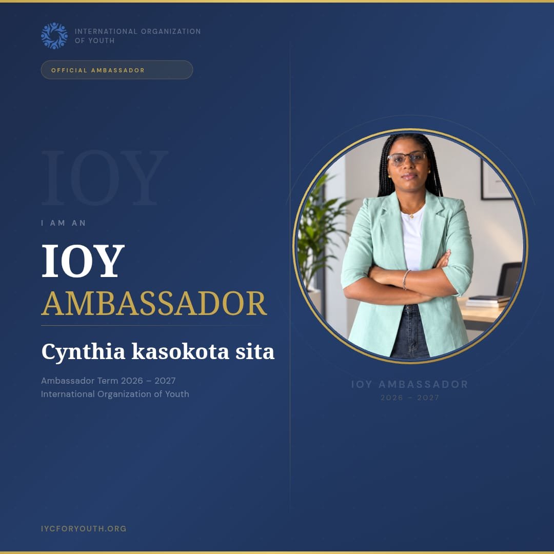 Sitacynthia1's tweet photo. Honoured to be appointed Official Ambassador of the International Organization of Youth (IOY) for 2026–2027. 🌍✨A new responsibility and opportunity to amplify young voices, connect across borders and turn participation into action.#IOYAmbassador #YouthLeadership #AfricaYouth https://t.co/TbEYiH9E1q