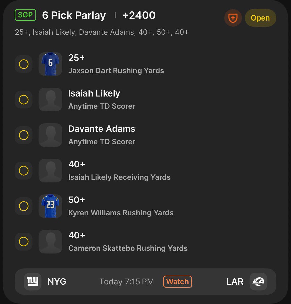 sweatybets__'s tweet photo. Think this game could be pretty high scoring, it’s #MNF so who knows but I do like the odds for this! 

Get all my plays FOR FREE here👇
https://t.co/uY34R3YaEV https://t.co/qES9y1Nmd0