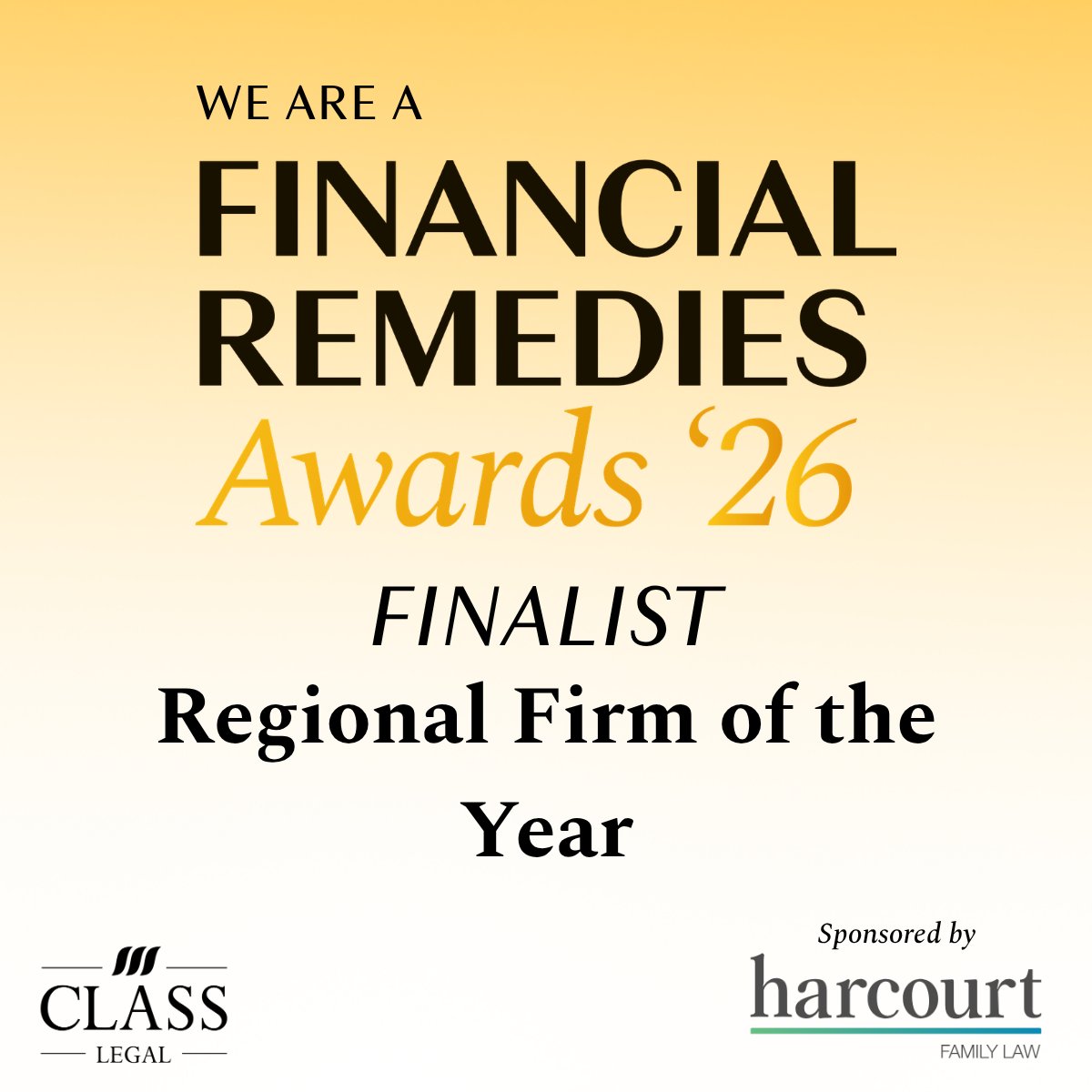 HardingEvans's tweet photo. National recognition for our Family &amp; Matrimonial team! 🏆

We’re proud to share that the team has been named a Regional Firm of the Year finalist at the Financial Remedies Awards 2026 celebrating excellence in financial remedies practice across England and Wales. https://t.co/E9TCk7nS8W