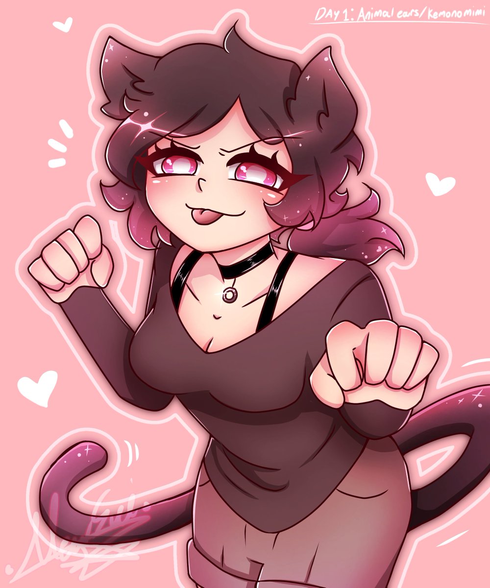 Mewsui2's tweet photo. Day 1: Animal ears/Kemonomimi
#tcoaal #leyleyweek2026 https://t.co/TdzZ3UkUEE