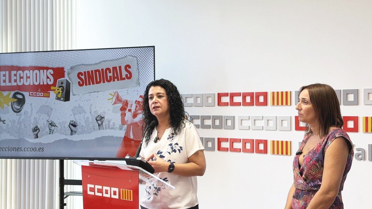 ccoopv's tweet photo. 🔴Salaris, diàleg social, serveis públics i habitatge: les prioritats de CCOO PV en la societat i les empreses

➡️@AnaGarciaCCOOPV emplaça la patronal valenciana a negociar increments salarials i reclama al
Consell que desbloquege el diàleg social.

#Salaris #DiàlegSocial 👇 https://t.co/fuAudN5I5v