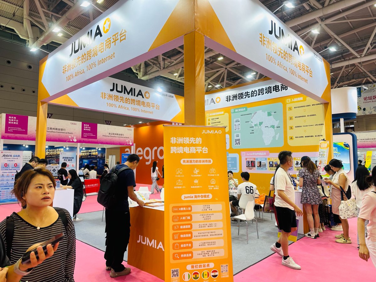 Jumia_Group's tweet photo. At the 2026 CCBEC Cross-border E-commerce Fair in Shenzhen, China, #Jumia brought African e-commerce opportunities closer to international sellers, creating a platform for meaningful engagement, market insights and new possibilities for cross-border trade.

➡️ Through our booth and dedicated forums, Chinese sellers gained practical insights into Jumia’s latest platform policies, emerging opportunities across African markets, high-potential product categories and trends shaping consumer demand.

By connecting sellers with Africa’s growing digital marketplace, Jumia continues to help businesses expand their reach while bringing more products and greater choice to consumers across the continent.

#Jumia #CCBEC2026 #CrossBorderEcommerce #Ecommerce #Africa