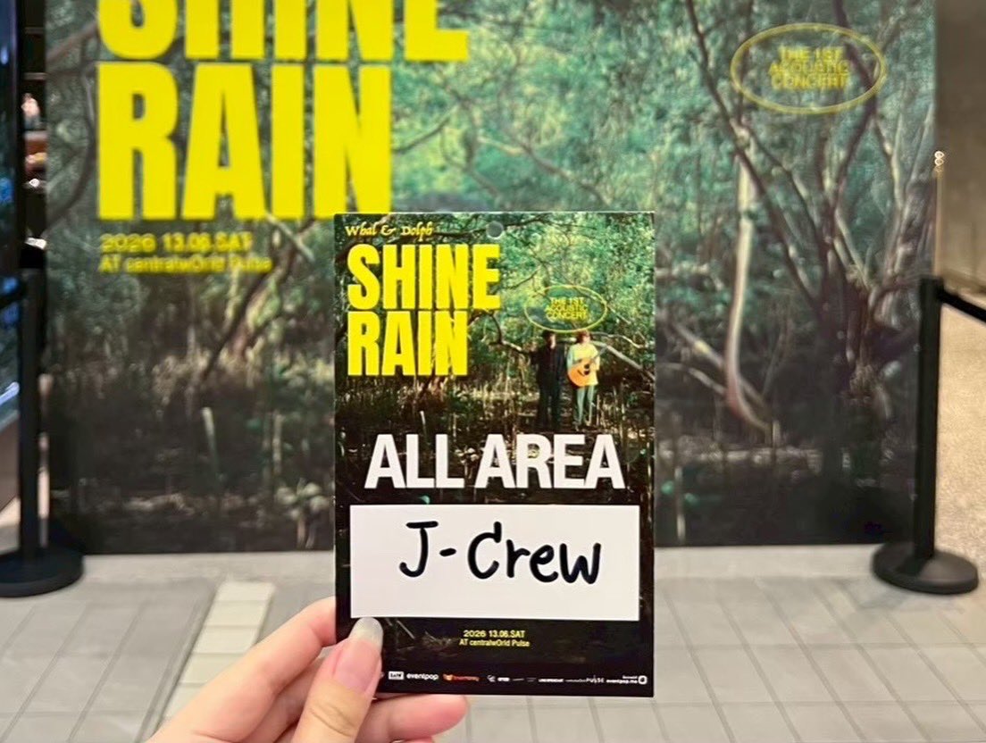 JCrewStaffUsher's tweet photo. Job : Whal &amp; Dolph Shine Rain Acoustic Concert
Venue : CentralwOrld PULSE
Date : 13.06.2026
Client🙏🏻 : Whattheduck

Thanks Team🧡 : Staff / Usher 

#whalndolphshinerainacoustic
#Jcrewteam
#Jcrewfamily https://t.co/iF3WPokR7o