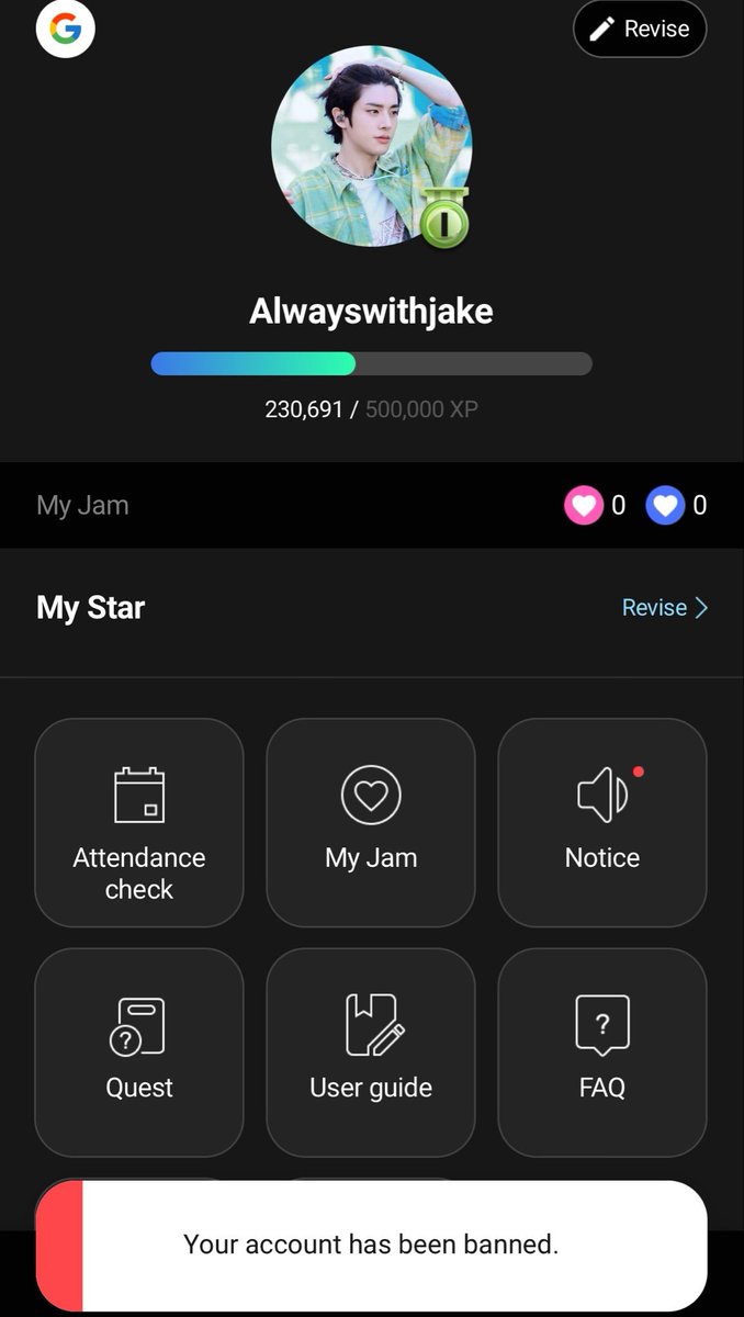 starryjakey's tweet photo. SIMKUNG HELP ME SPREAD THIS‼️

are any of you having a similar problem to this? if so, could you please send me a dm? I'll give you a contact to contact upick team to have our account reviewed and restored tgt, hopefully 😌🙏🏻

#JAKE #ENHYPEN_JAKE #제이크 
#엔하이픈_제이크 #ジェイク