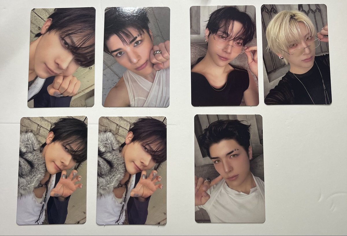 rurulune_'s tweet photo. &amp;TEAM Mark On Me MOM トレカ 交換

【譲】 EJK FUMA NICHOLAS JO YUMA TAKI MAKI(画像1~3)

【求】 HARUA ハルア(画像4）

郵送での交換希望です📮
お気軽にお声がけ下さい！

#andteam交換 #andTEAM_交換 https://t.co/uTkN9L6mJf