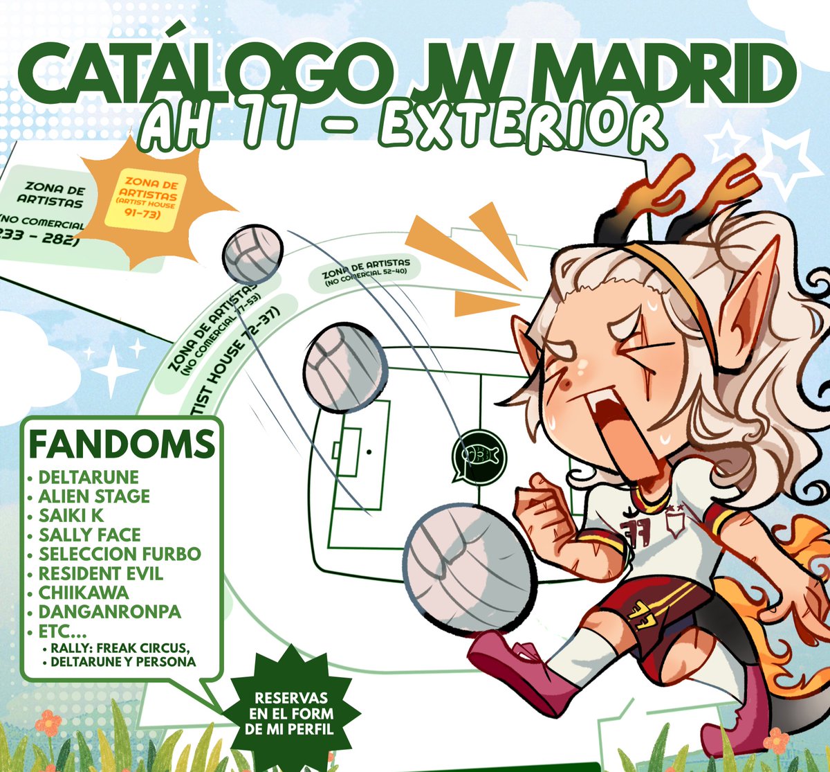 Powywy's tweet photo. Holi, os subo el catálogo final para la japan weekend de madrid este finde!!
AH 77, en exterior, pasen y saluden. 🤓
#jwarte 

Reservas:
https://t.co/Rsdm7mCYNP https://t.co/OPBFThZrwa