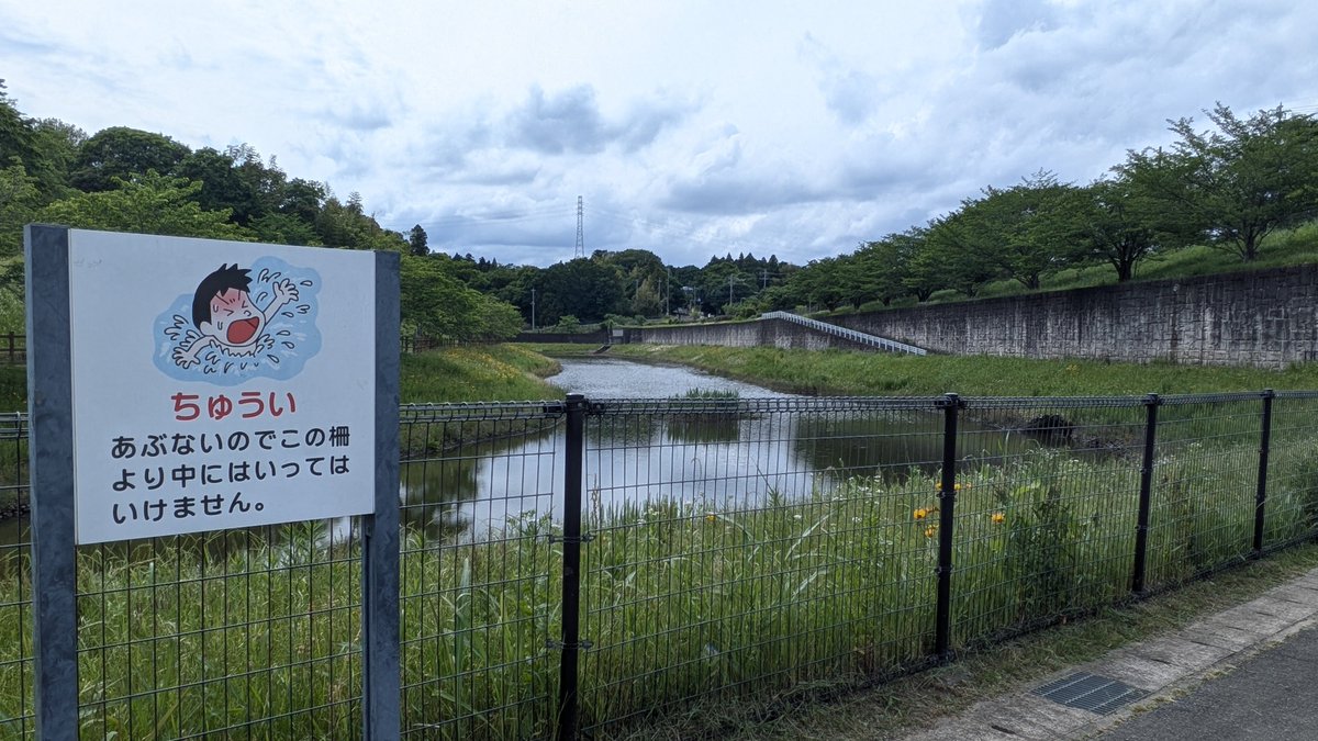 narita_shimin's tweet photo. めちゃくちゃな雨ですが公津の杜のこの公園がなければ公津の杜は大変な事になってしました。過去に記事で街の成り立ちからこの公園の意味を解説しております。https://t.co/eOsiJVvPBX https://t.co/fPoo1ZdqPJ