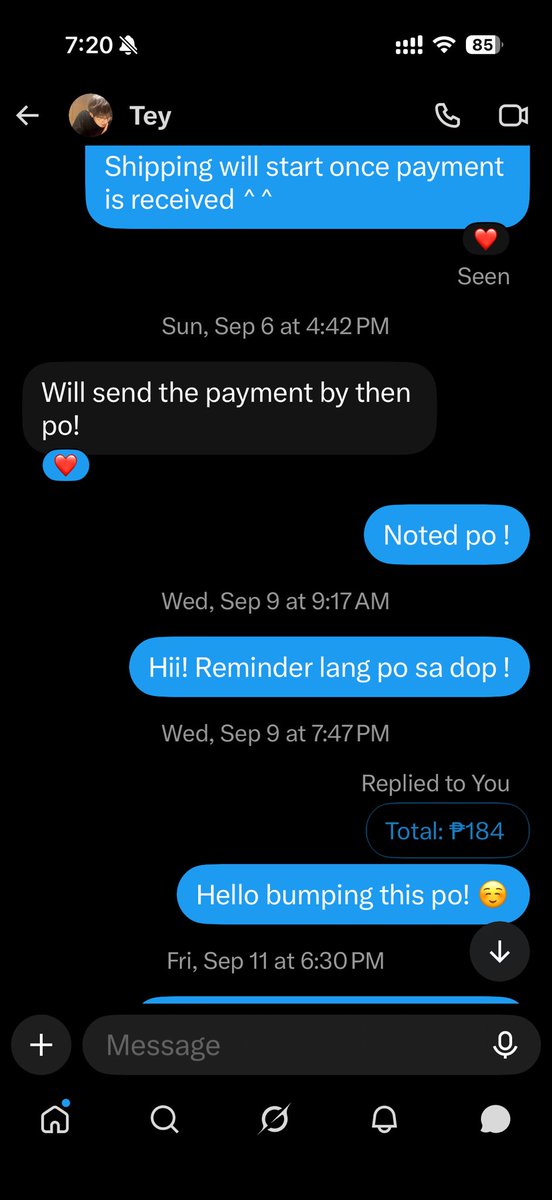rIIking__'s tweet photo. BOGUS BUYER @manyaklino !

- no response ever since sept 6 after manghingi ng DOP https://t.co/s3u4BNXvD9