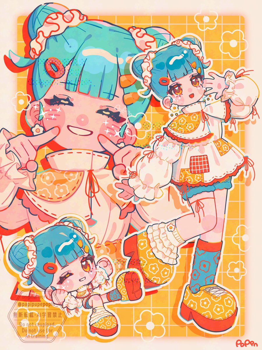 papipupepopin_'s tweet photo. #5連休は掘り出し作家大収穫祭
キラデコかわいいOCを描いてます💛🩷 https://t.co/QqpRFUVCJ3
