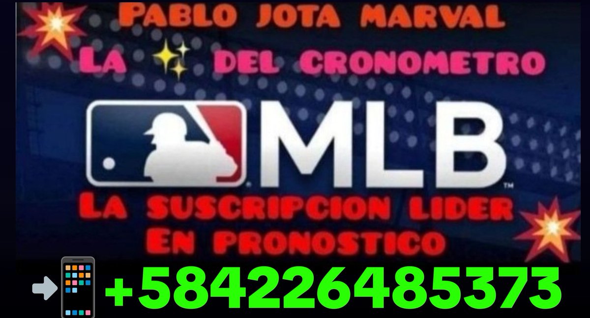 PabloJota27's tweet photo. ((( #ÚLTIMASEMANA ))) De La Temporada Regular MLB Dónde Equipos Ya No Tienen Nada Que Buscar Y Otros Buscando Una Mejor Posición Y Sembrado #VAMOSCONTOODOO En Busca De Muchos Más Aciertos Con Buen Análisis Y Lectura, RECUERDE: Si No Te Gusta PERDER No Juegues "VENTE VIEJA" https://t.co/FbLRcuEmYn
